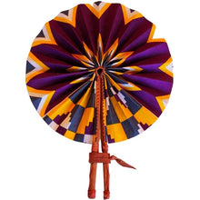 Load image into Gallery viewer, African Ankara Folding Fans
